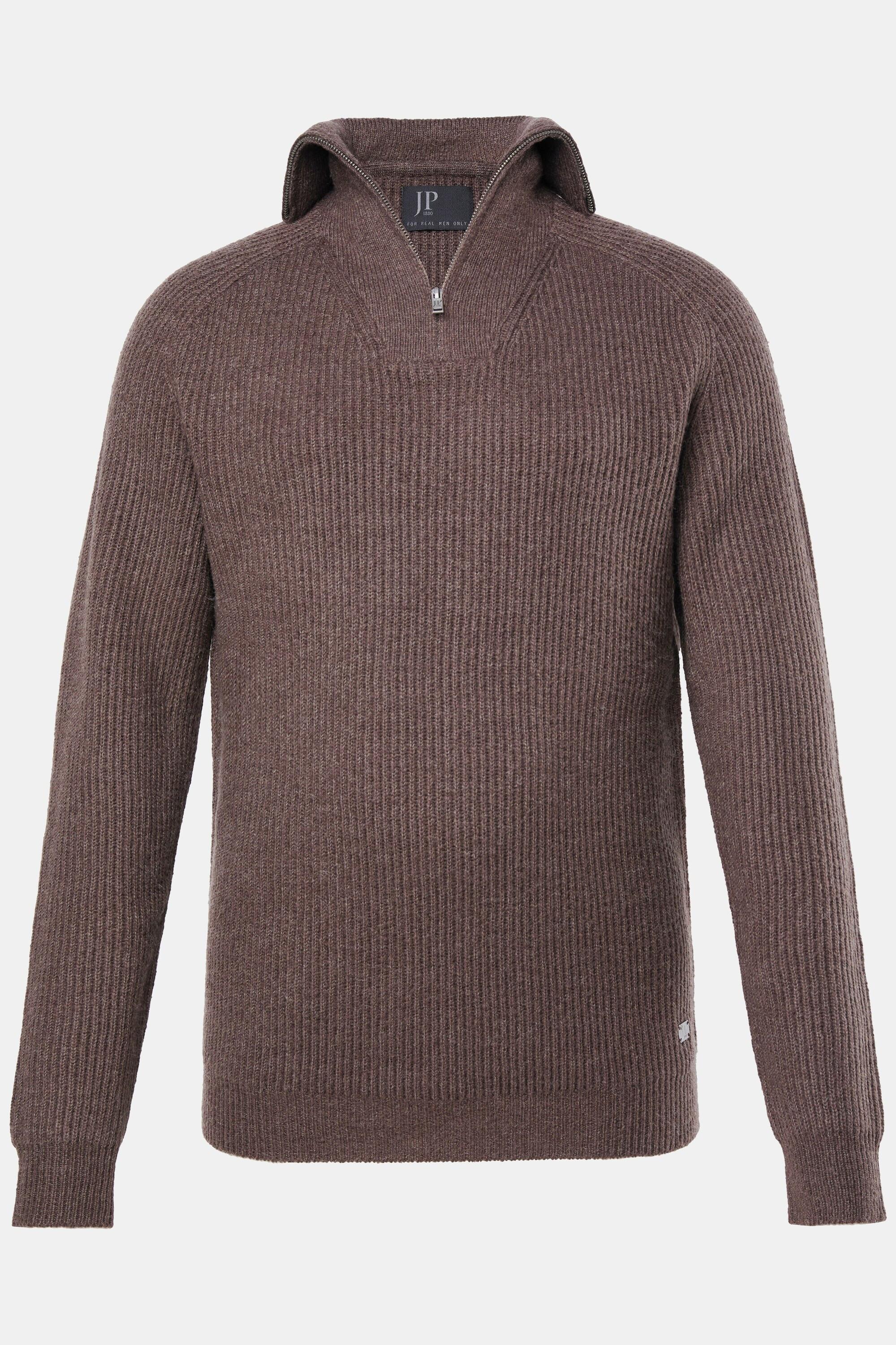 JP1880 Troyer Pullover mit Zippkragen  
