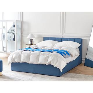 Beliani Bett mit Bettkasten aus Polyester Modern DREUX  