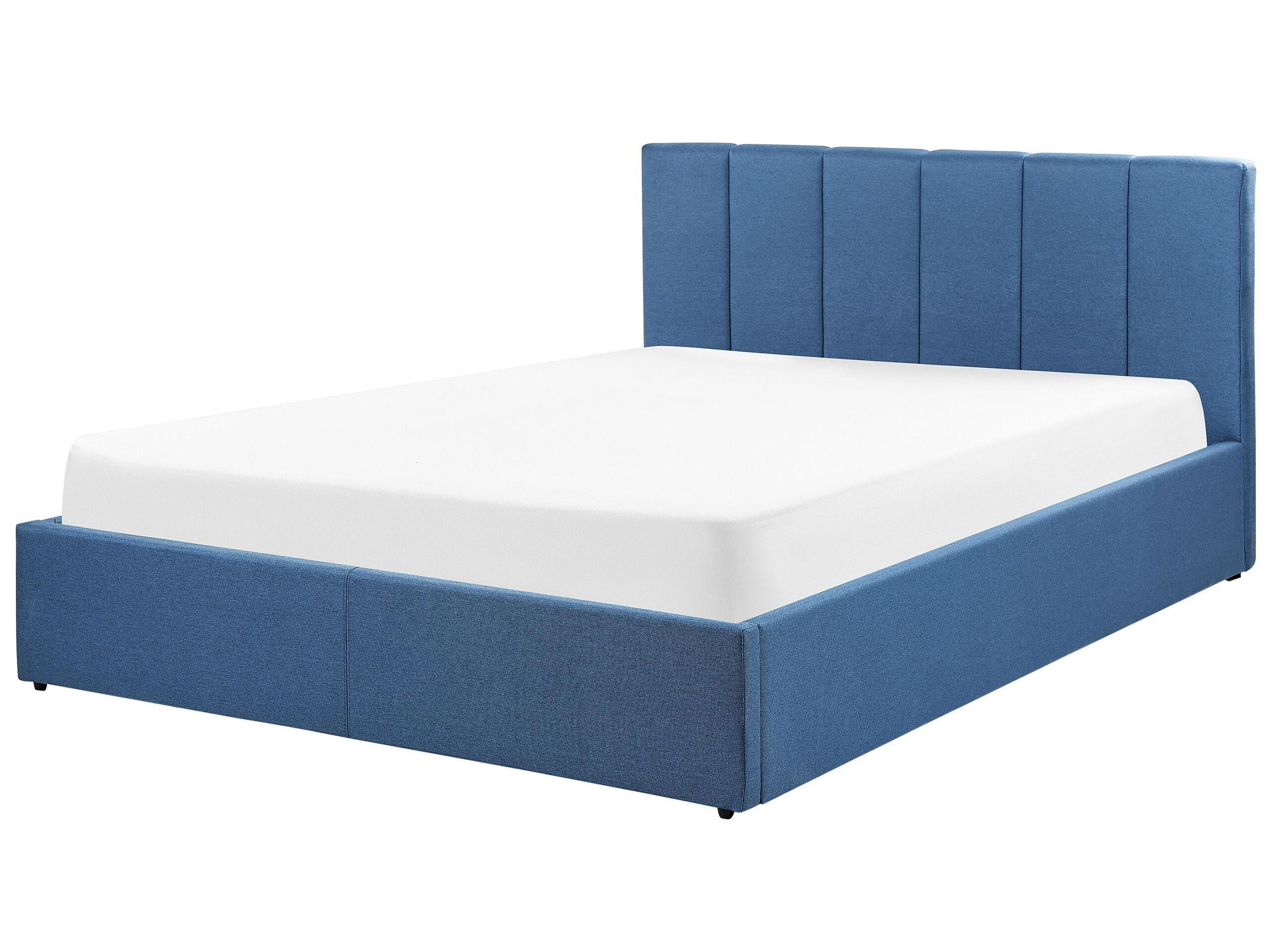 Beliani Bett mit Bettkasten aus Polyester Modern DREUX  