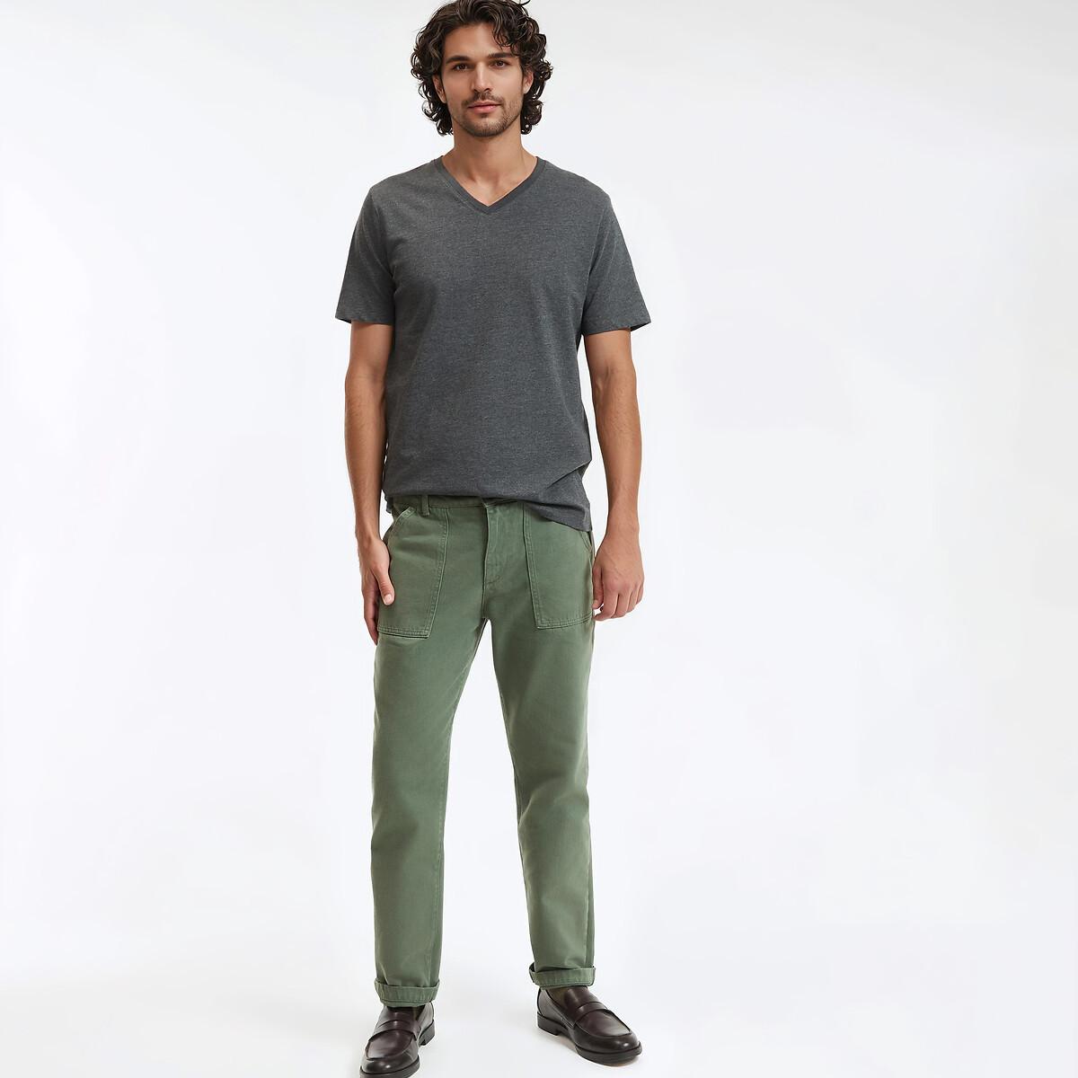 La Redoute Collections V-Ausschnitt Kurzarm T-Shirt  