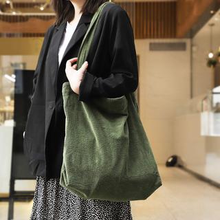 Only-bags.store Große Kapazität Cord Umhängetasche Retro Handtasche  