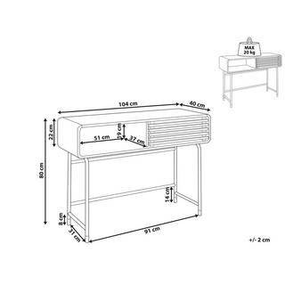 Beliani Konsolentisch aus Faserplatte Retro RIFLE  