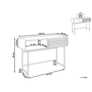 Beliani Konsolentisch aus Faserplatte Modern RIFLE  
