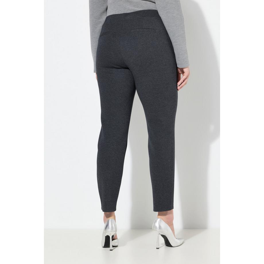 Ulla Popken Punto di Roma Hose konisches Bein Biese Elastikbund  