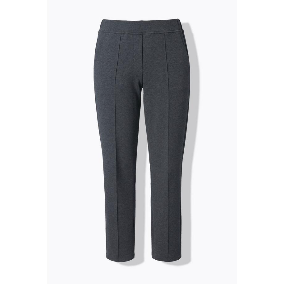 Ulla Popken Punto di Roma Hose konisches Bein Biese Elastikbund  