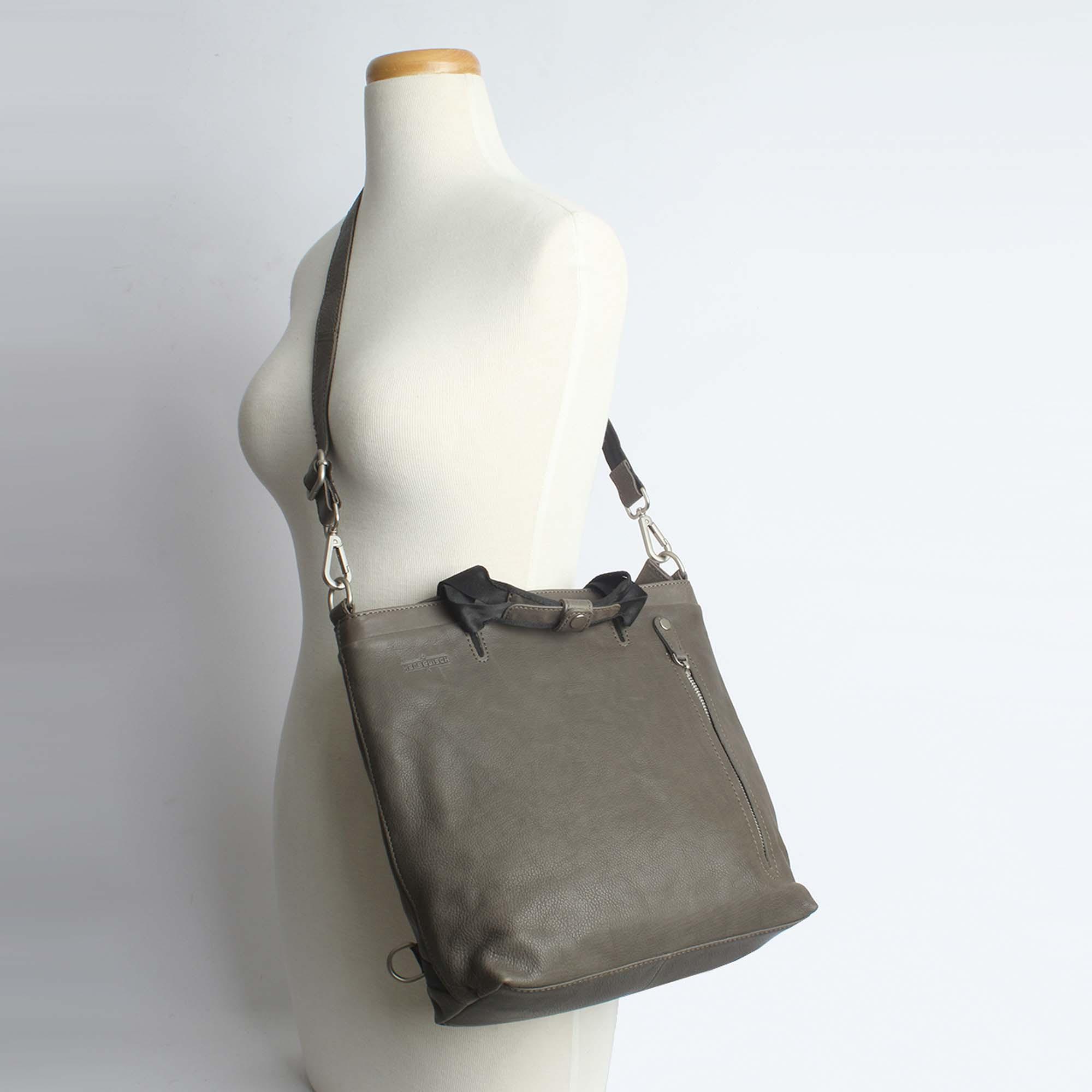 Margelisch Ebu 1 Zaino Borsa a Tracolla in Pelle  