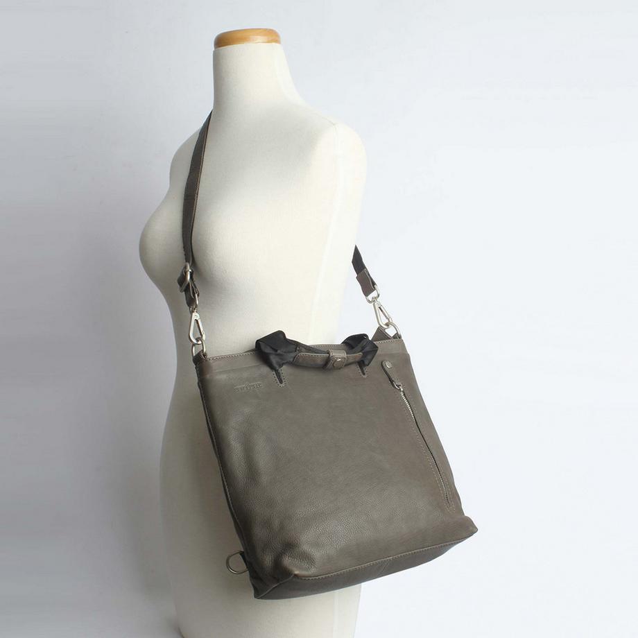 Margelisch Ebu 1 Zaino Borsa a Tracolla in Pelle 2-in-1  