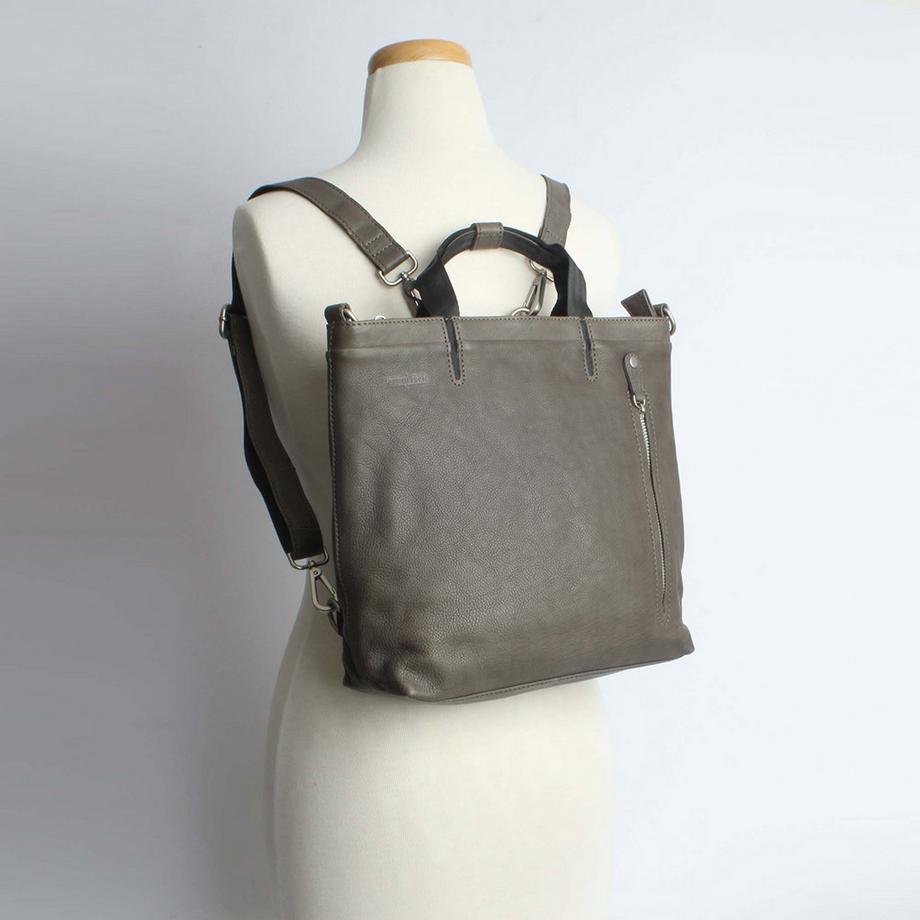 Margelisch Ebu 1 Zaino Borsa a Tracolla in Pelle 2-in-1  