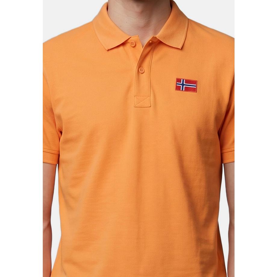 NAPAPIJRI Polo avec broderie de drapeau  