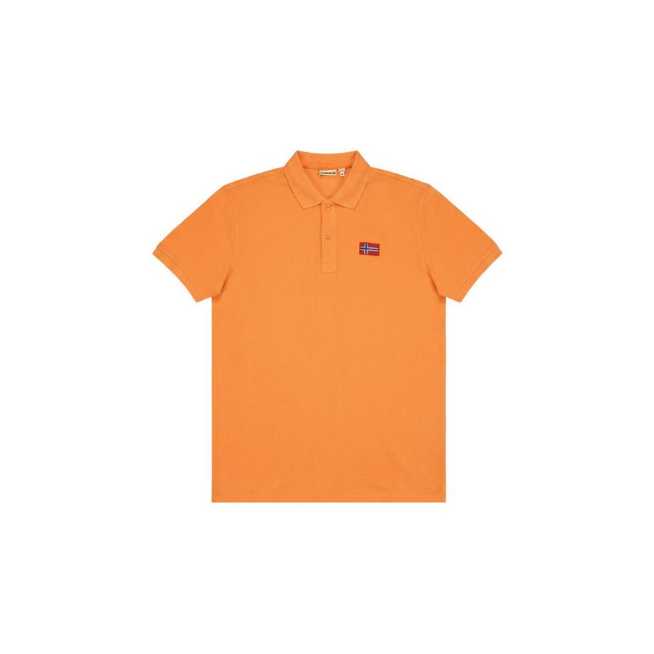 NAPAPIJRI Polo avec broderie de drapeau  