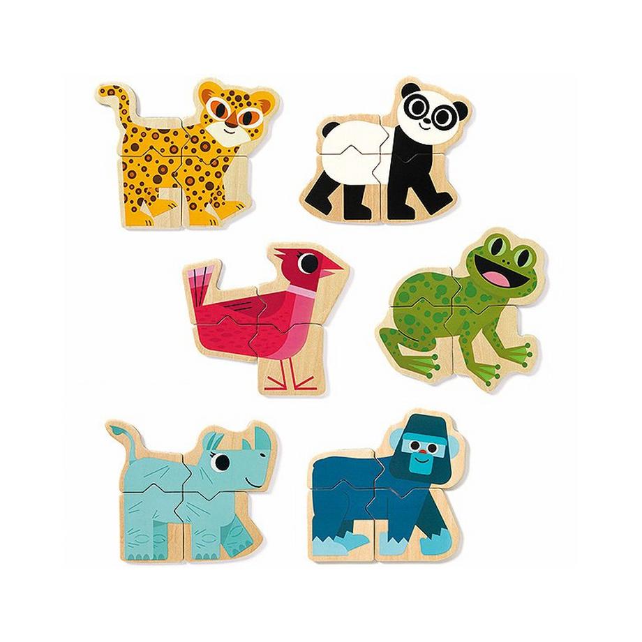 Djeco  Kleinkind Magnete Mixanimo 