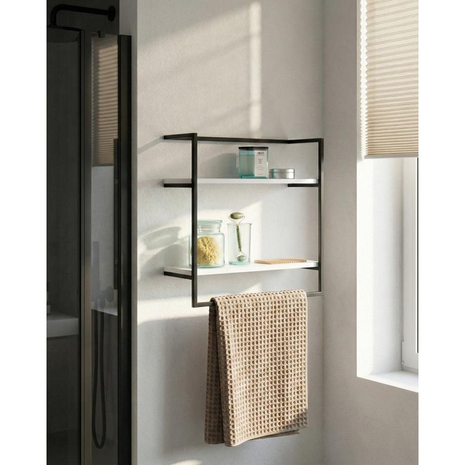 Beliani Porte-serviettes en Métal Scandinave BETANIA  