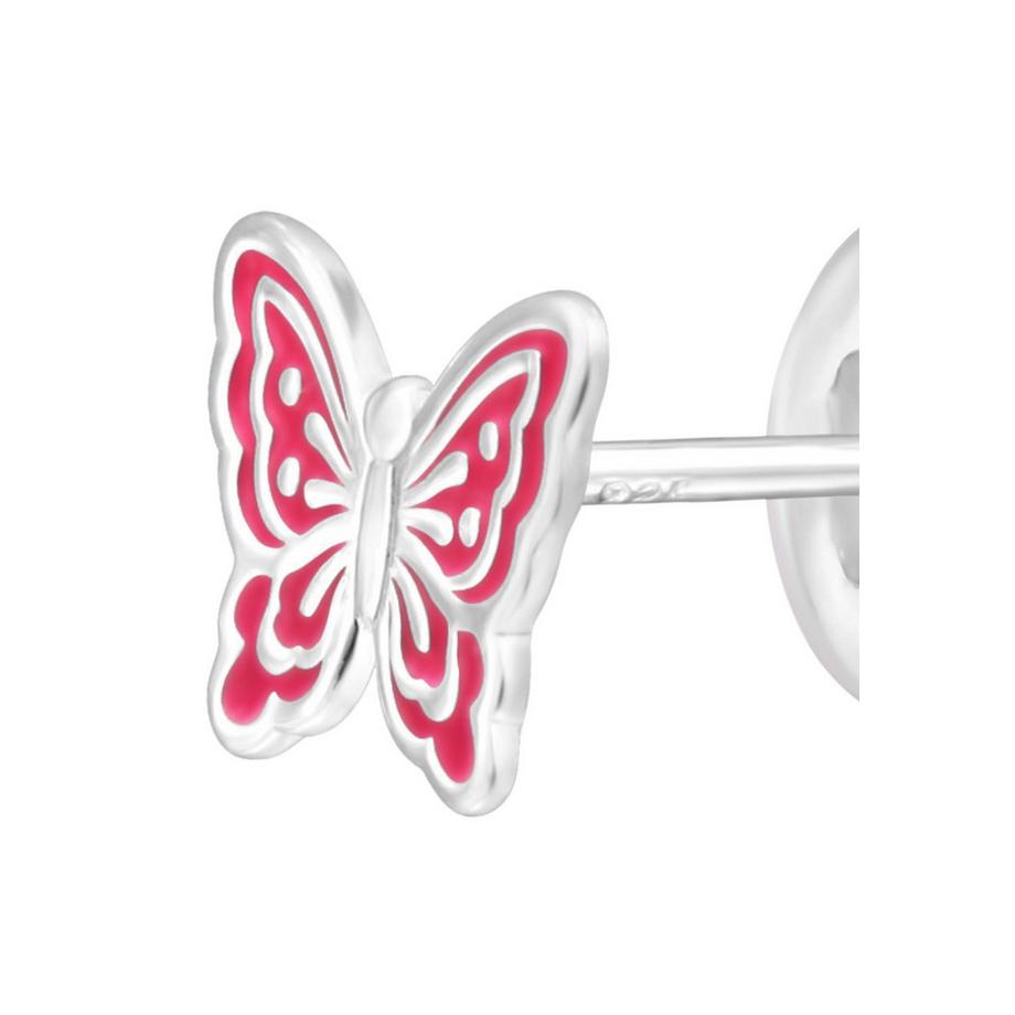 Maxte  Premium Ohrstecker Schmetterling aus Sterling  mit Epoxidharz 