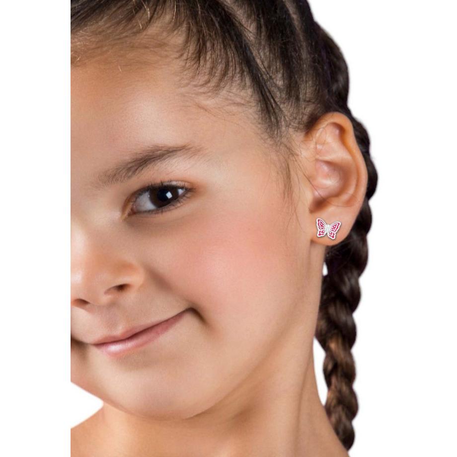 Maxte  Premium Ohrstecker Schmetterling aus Sterling  mit Epoxidharz 