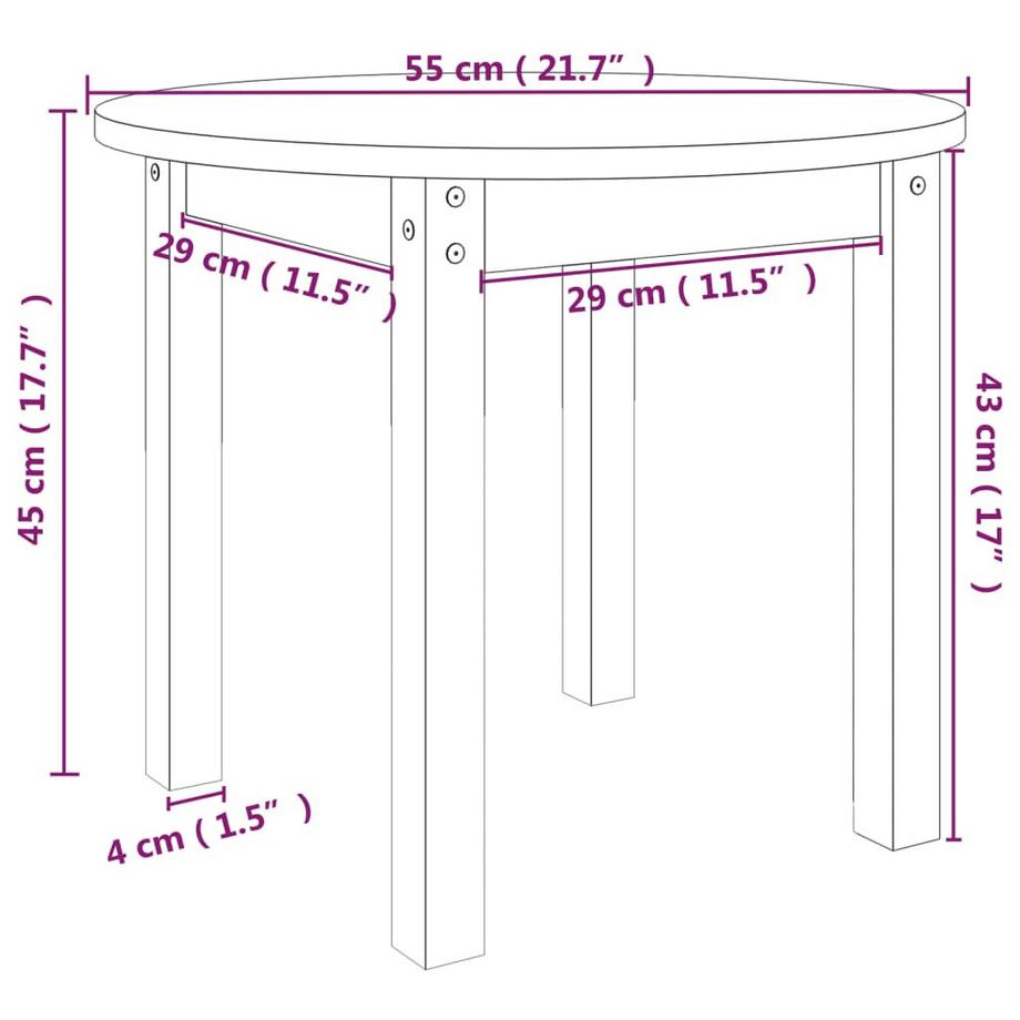 VidaXL Couchtisch holz  