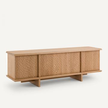 4-türiges Sideboard aus Eiche und Furnier