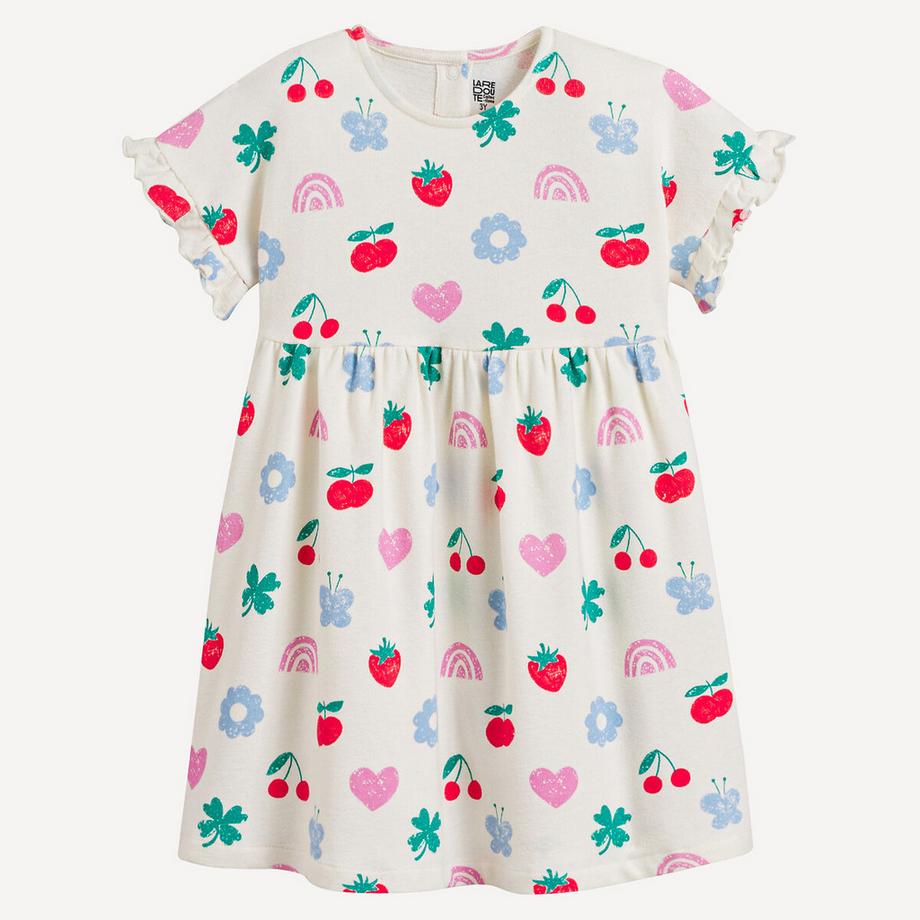 La Redoute Collections  Robe imprimée à manches courtes volantées 