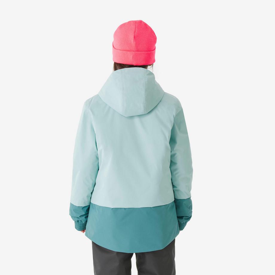 QUECHUA  Veste de ski chaude fille 5-15 ANS, SKI100 turquoise 