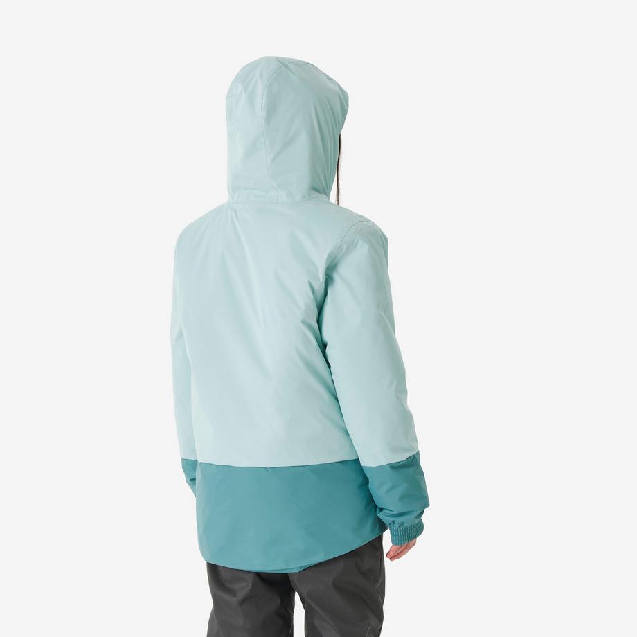 QUECHUA  Veste de ski chaude fille 5-15 ANS, SKI100 turquoise 