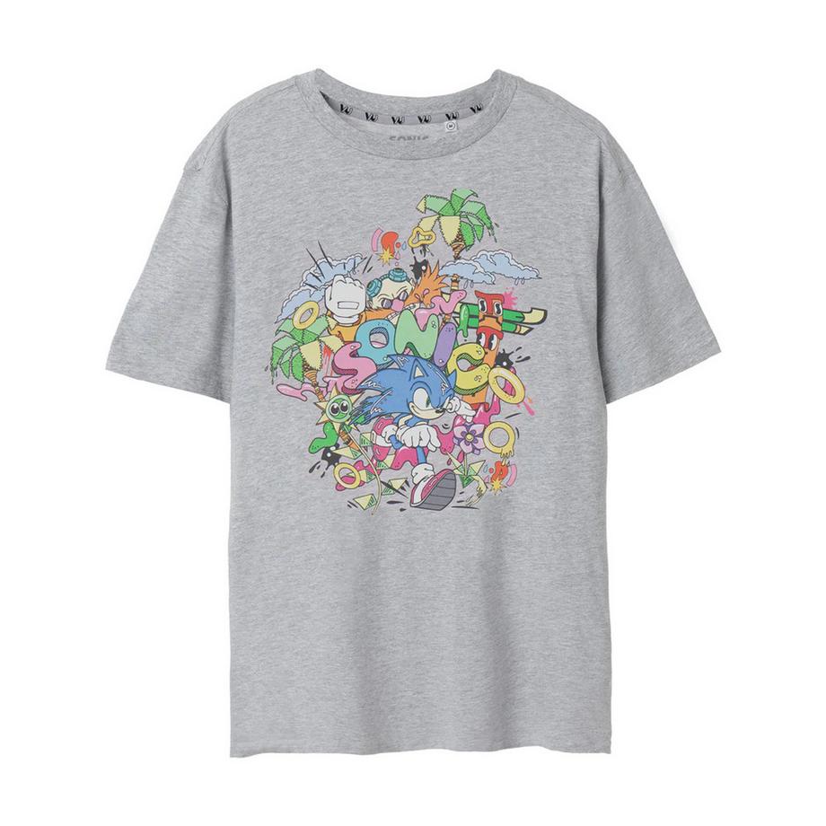 Sonic The Hedgehog Sonic the Hedgehog Bedrucktes T-Shirt  