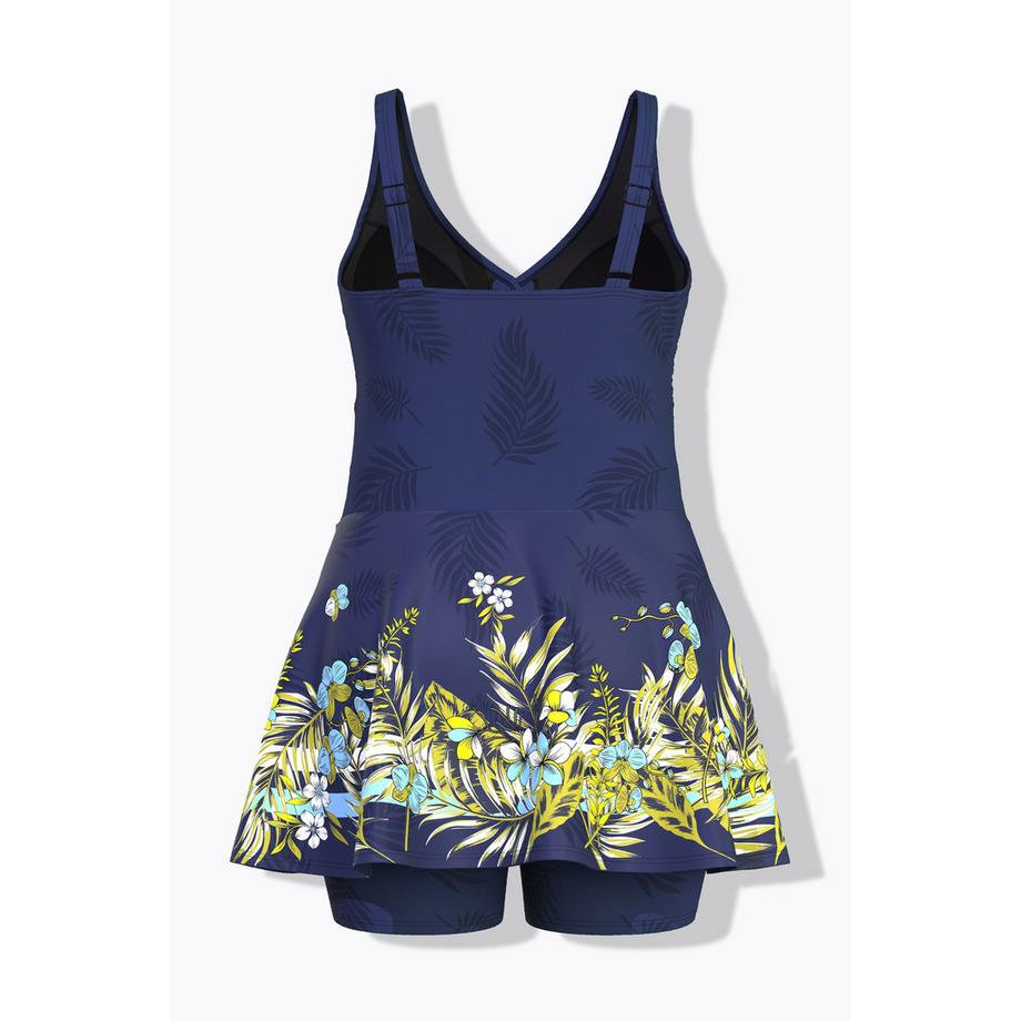 Ulla Popken Badekleid Shorts Softcups Recycelt  