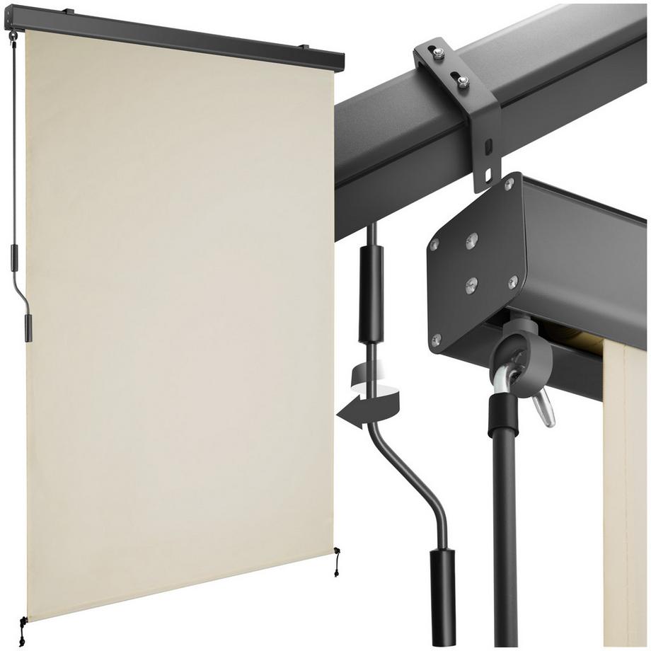 Senkrechtmarkise Eloise verschiedene Größen UV-beständig und wasserabweisend