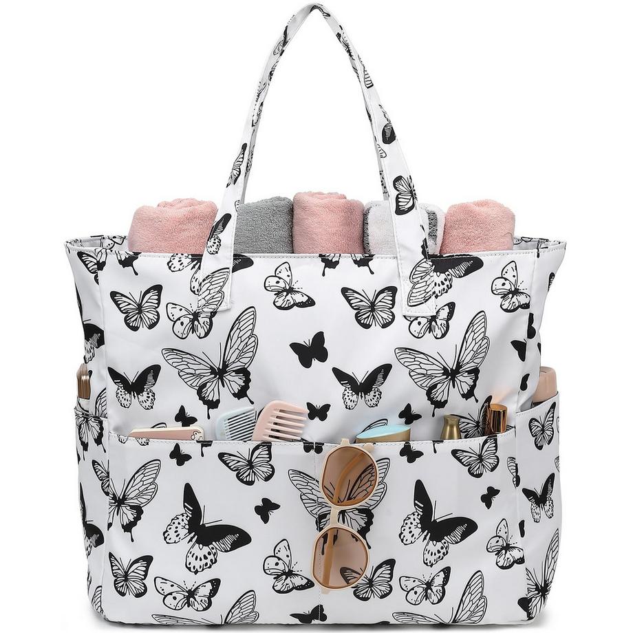 Only-bags.store Grand Sac Cabas Étanche à Fermeture Éclair  