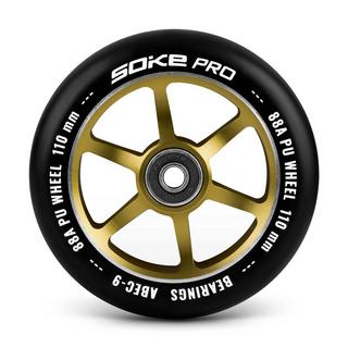 B2X  Roues dorées pour scooter 110 mm - pack de 2 