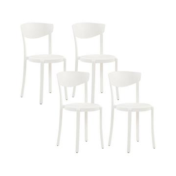 Lot de 4 chaises de jardin en Matière synthétique Scandinave VIESTE