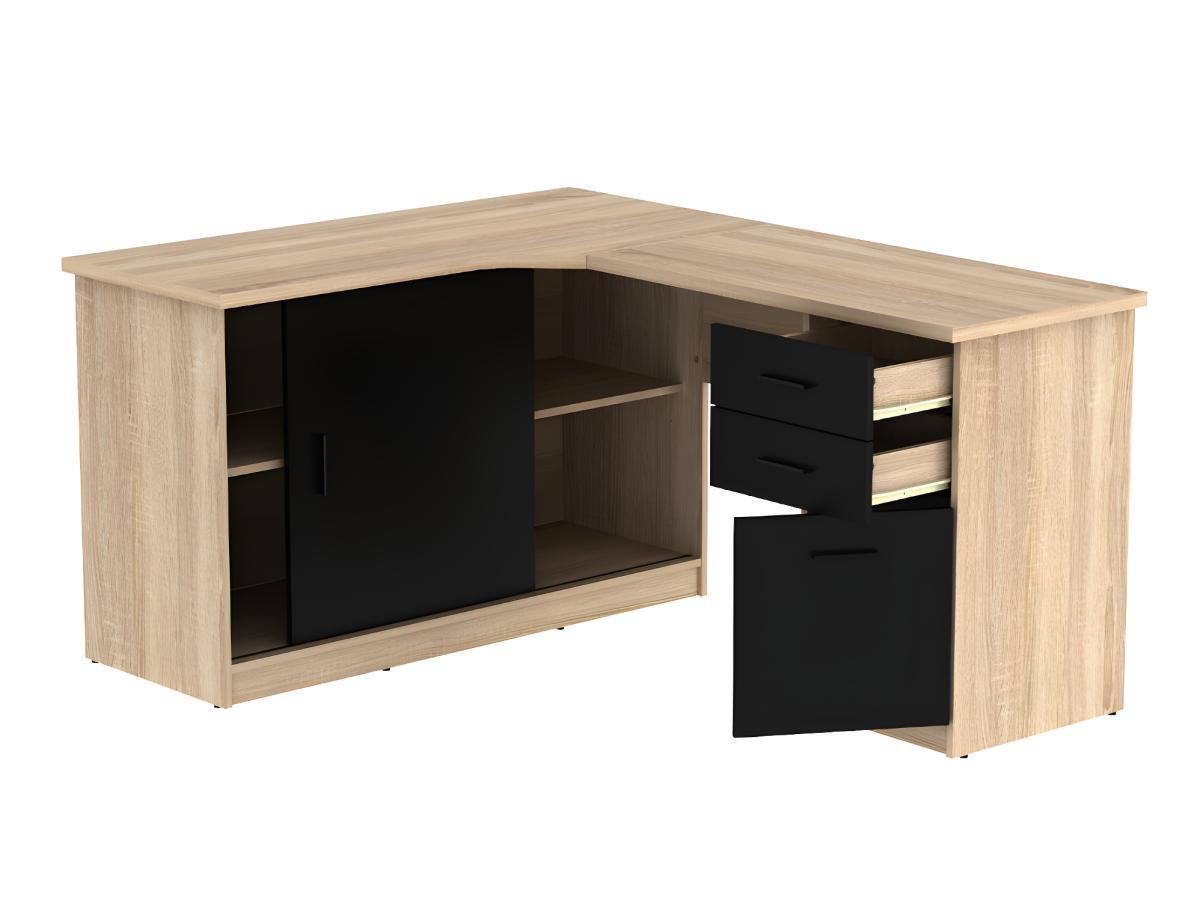 Vente-unique Bureau d'angle NORWY  