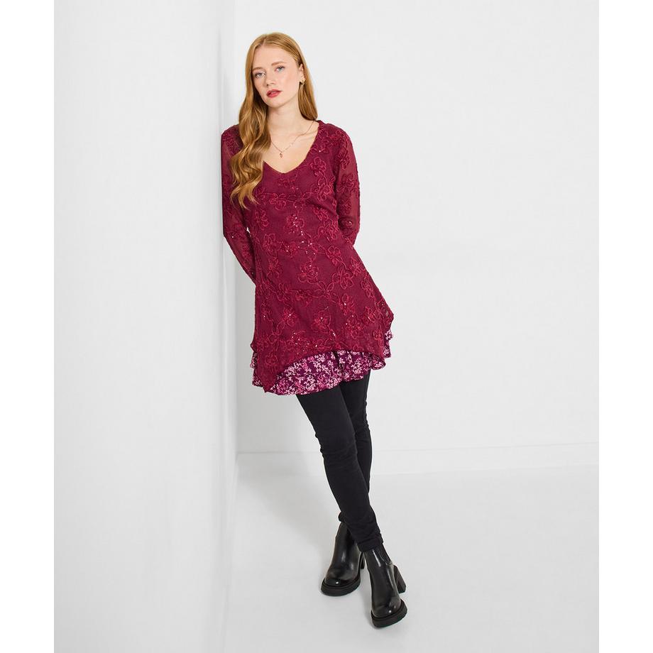 Joe Browns Tunica lavorata a maglia con motivo floreale  