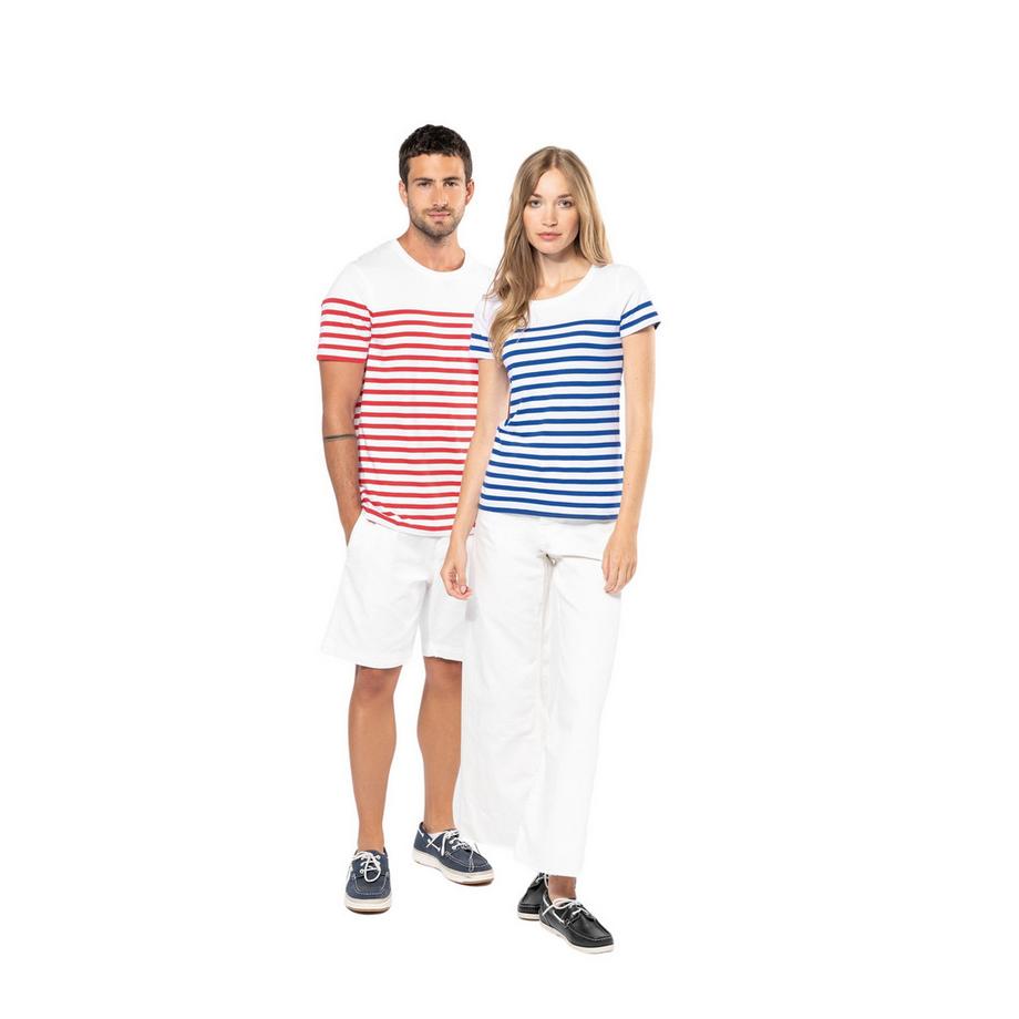 Kariban T-Shirt a Righe Marine  
