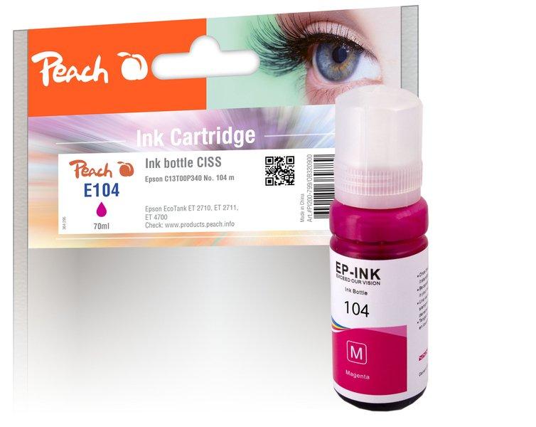 Peach  Tinte Epson 104, C13T00P340 70 ml, magenta 