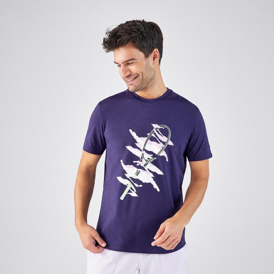 T-shirt de tennis homme manches courtes coton