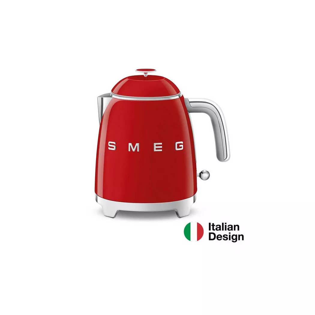 smeg – Mini-Wasserkocher 0,8l KLF05RDEU, Rot Bunt, 0.8L