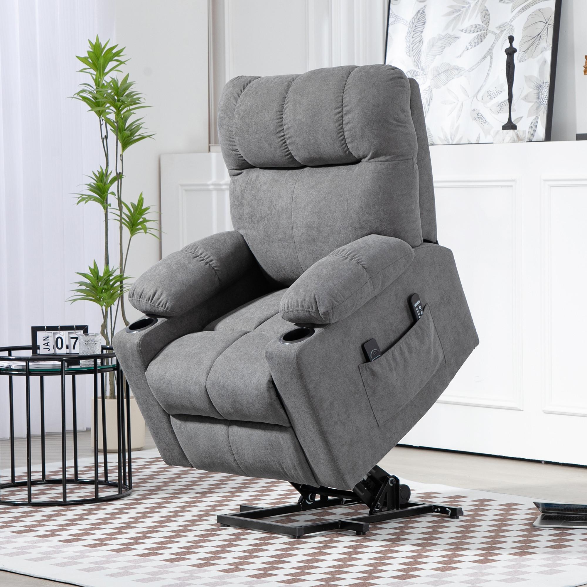 HOMCOM  Fauteuil avec aide à se lever 