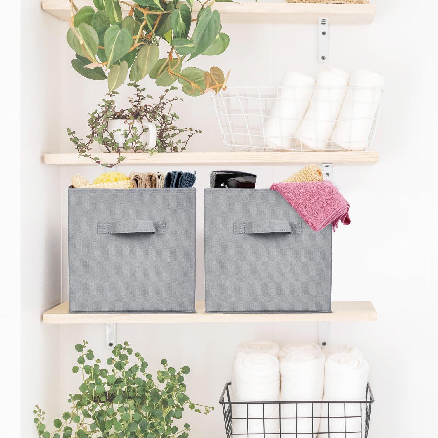 Northix Cestini pieghevoli per mensole, set da 6  