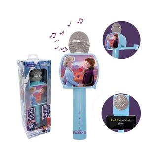 Lexibook  Disney Frozen Bluetooth Karaoke-Mikrofon mit eingebautem Lautsprecher und Smartphone Stativ 