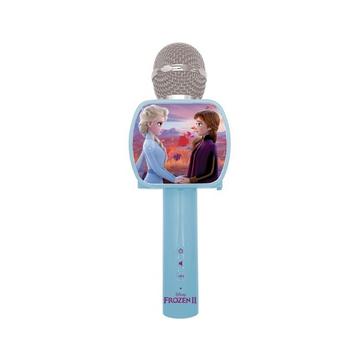 Disney Frozen Bluetooth Karaoke-Mikrofon mit eingebautem Lautsprecher und Smartphone Stativ