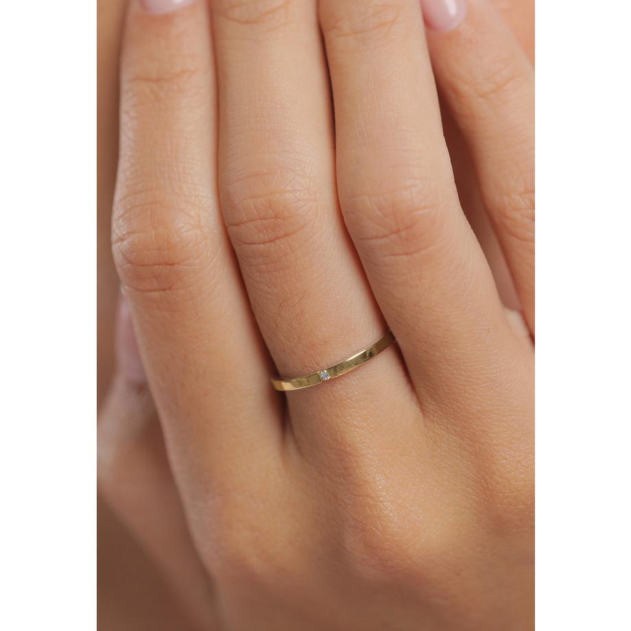 Elli  Ring Verlobungsring Klassiker Diamant (0.015 Ct.) 