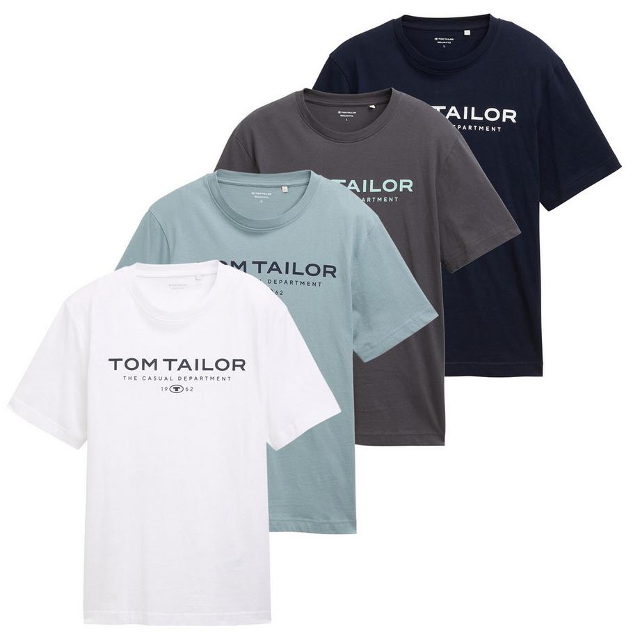 T-Shirt  4er Pack Bequem sitzend-T-Shirt with Print
