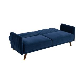 Vente-unique Schlafsofa Klappsofa 3Sitzer JORIS Samt  