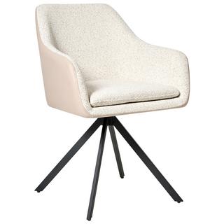 Beliani Esszimmerstuhl 2er Set aus Bouclé Minimalistisch LITHIA  