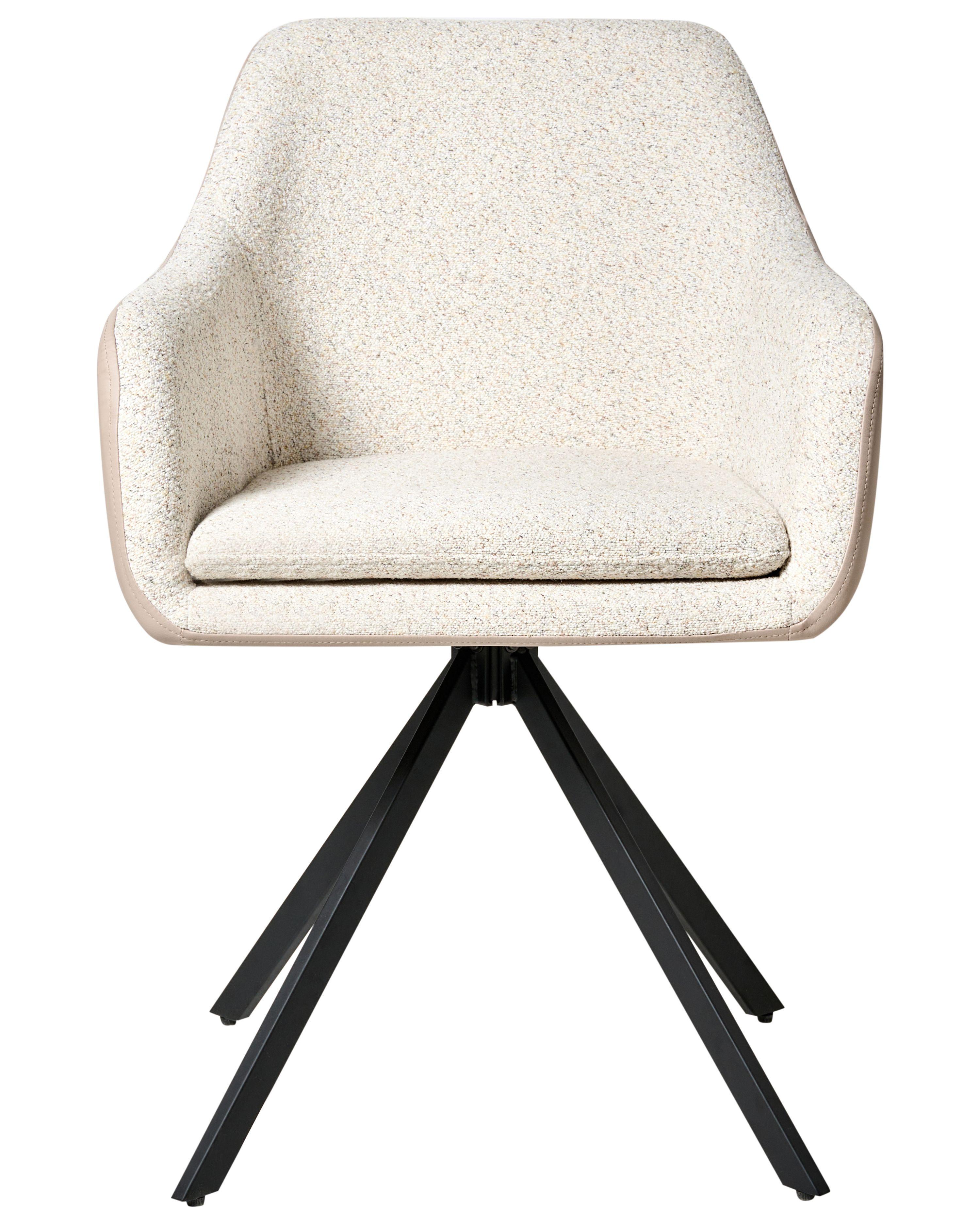 Beliani Esszimmerstuhl 2er Set aus Bouclé Minimalistisch LITHIA  