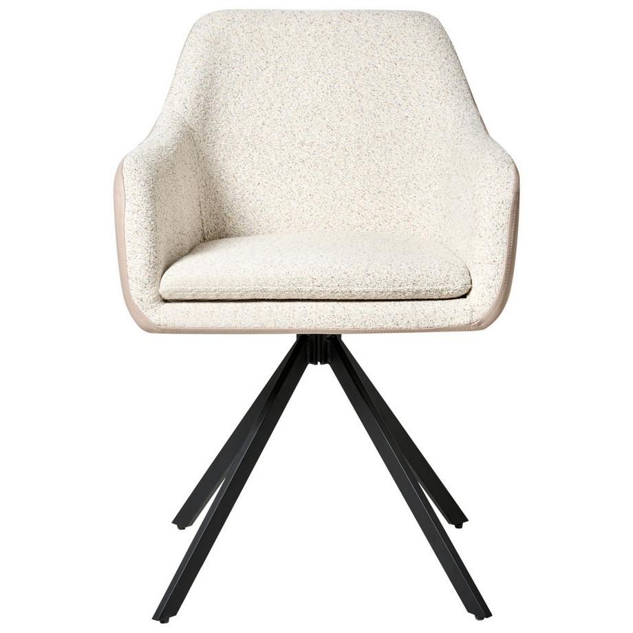 Beliani Lot de 2 chaises de salle à manger en Bouclé  LITHIA  