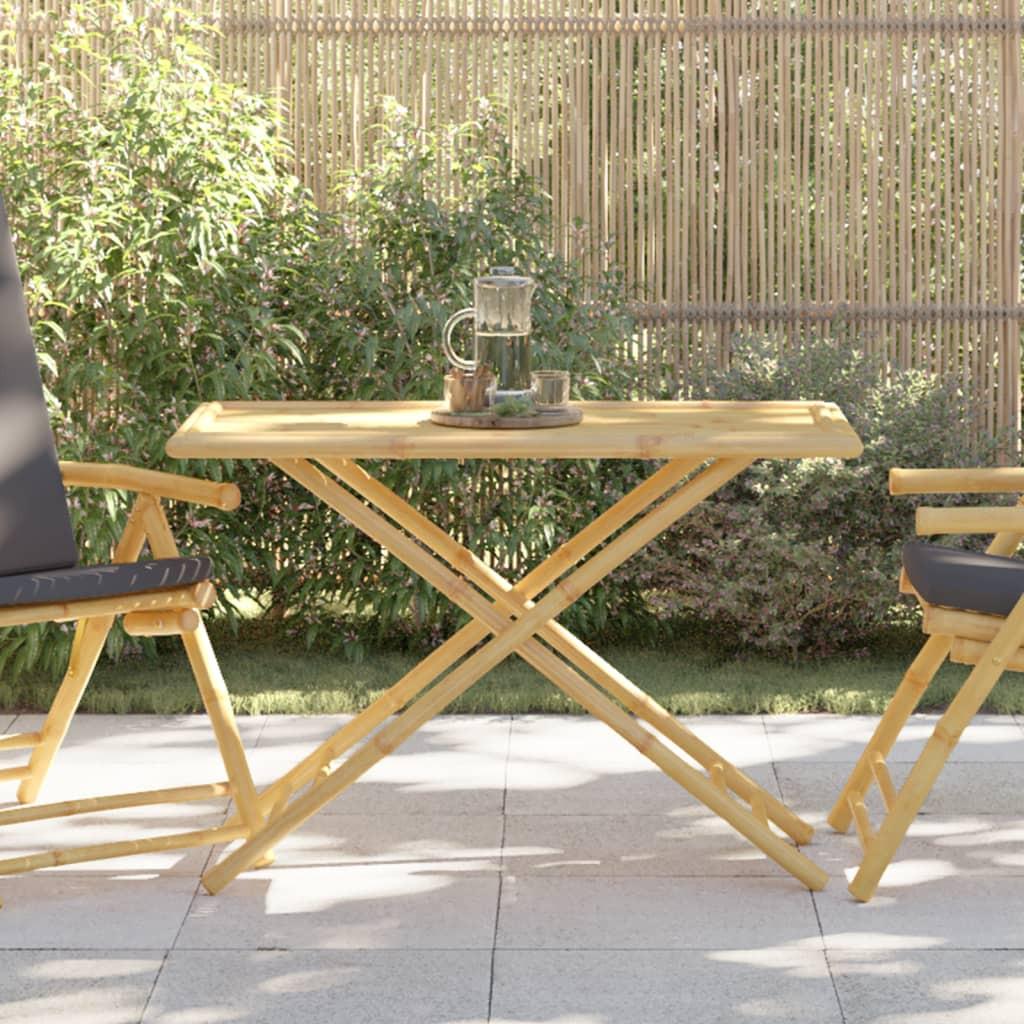 VidaXL Table de jardin bambou  