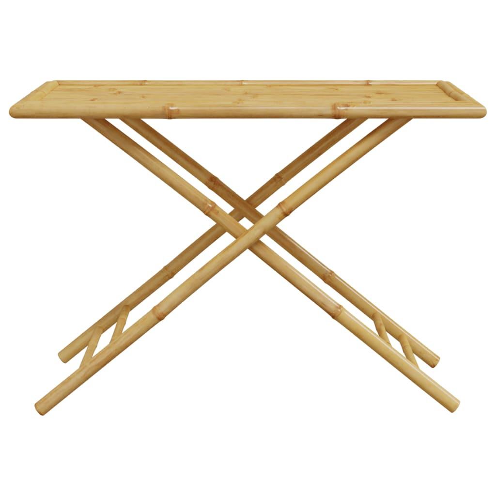 VidaXL Table de jardin bambou  