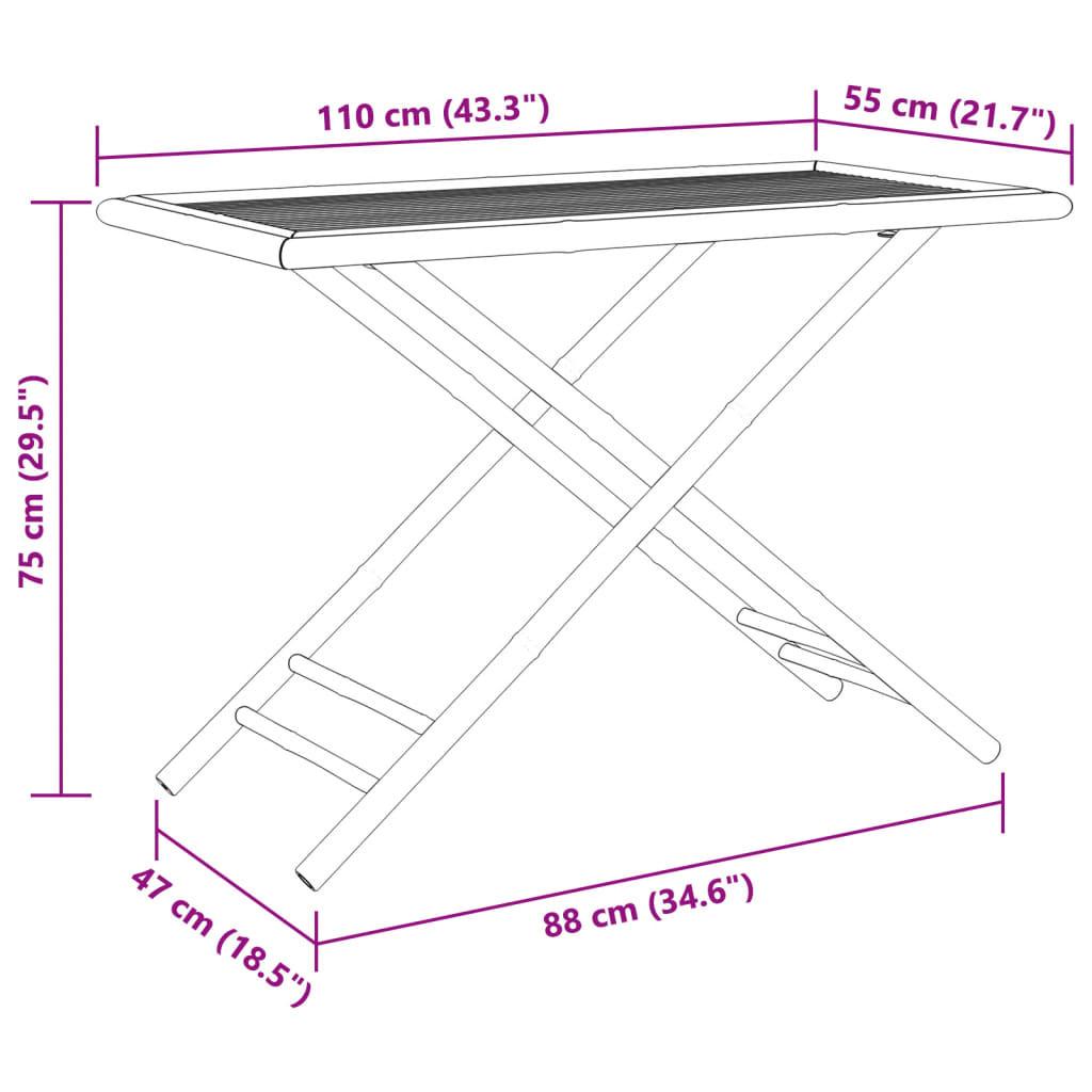 VidaXL Gartentisch bambus  