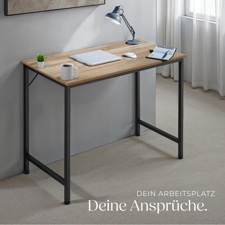 Tectake Schreibtisch Jenkins Industrial Style Holz und Stahl  