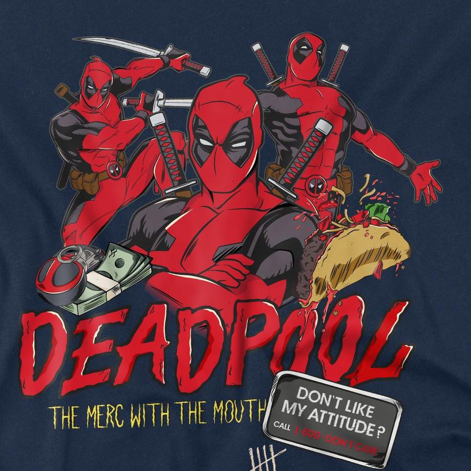 Deadpool T-Shirt Attitude Imprimé  